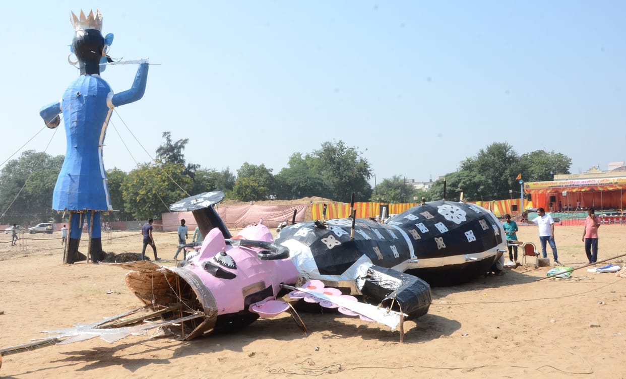 Case filed against mischievous elements of sabotage and attack at Ravana effigy combustion site