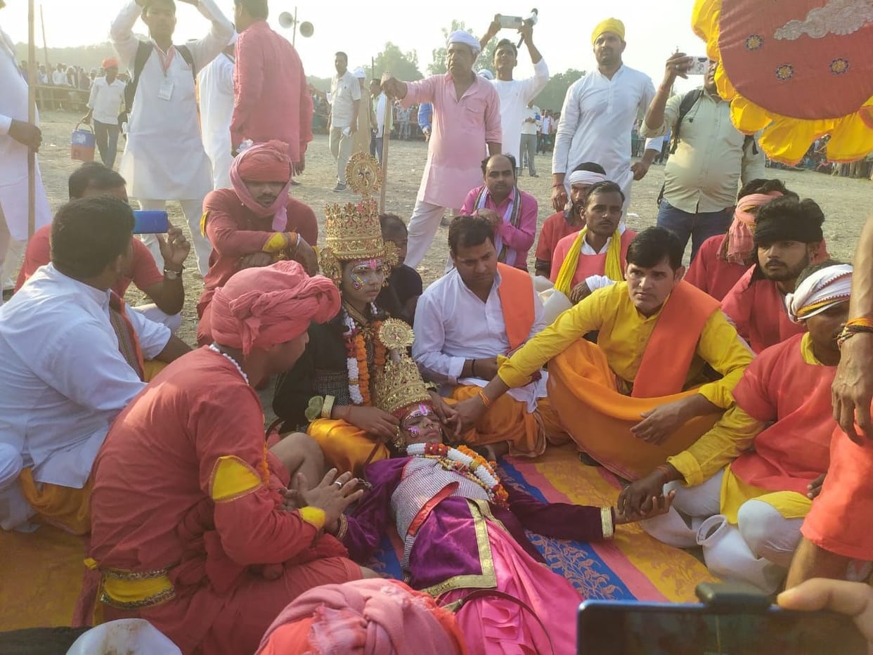 Live flask war between the armies of Shri Ram-Ravana
