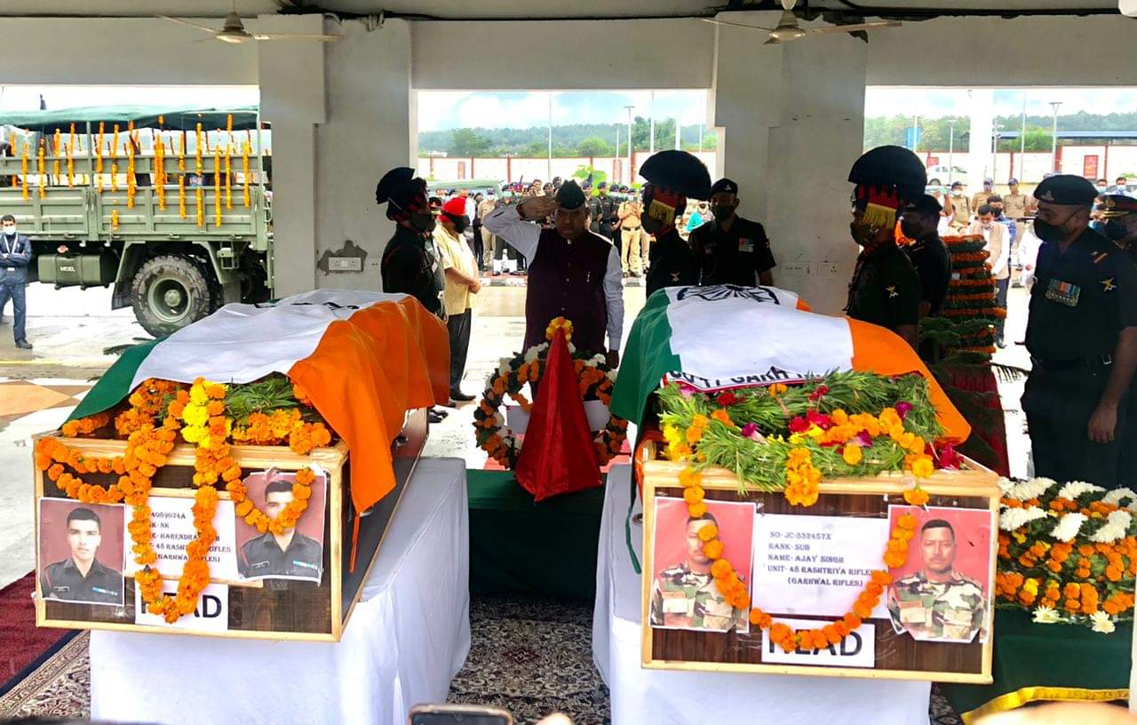 Jammu and Kashmir Encounter: Martyr Ajay Singh Rautela Dead bodies Reached Home see photos