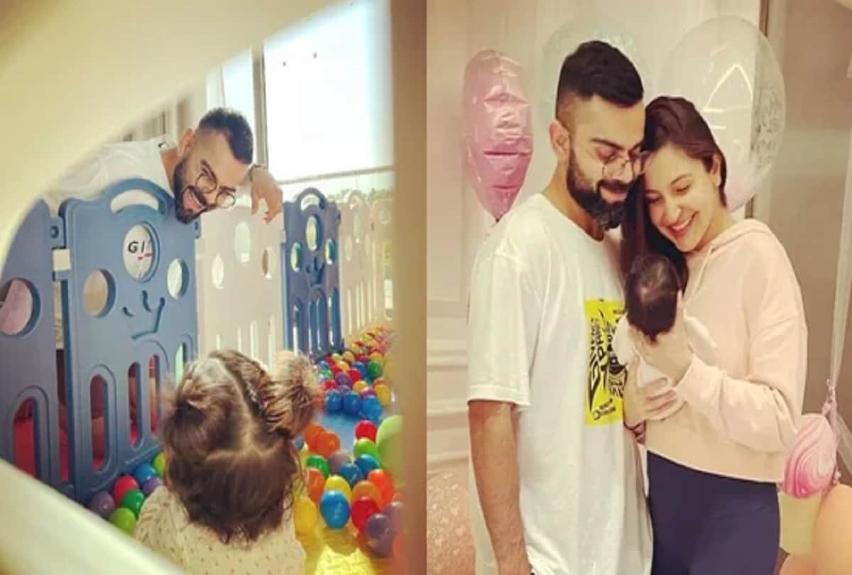 Anushka Sharma shares pic of her 'whole heart' Virat Kohli and Vamika playing together