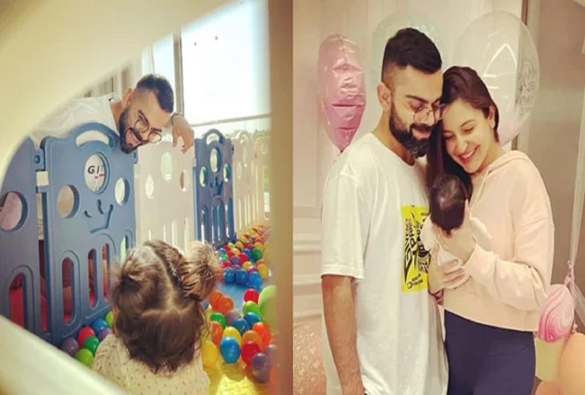 Anushka Sharma shares pic of her 'whole heart' Virat Kohli and Vamika playing together