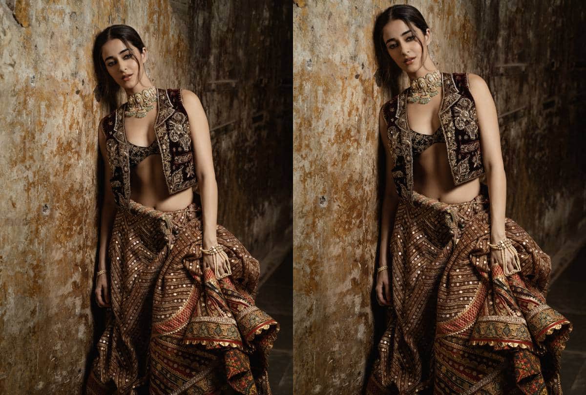 Ananya Panday Shimmery Lehengas Photos Best For Wedding Season