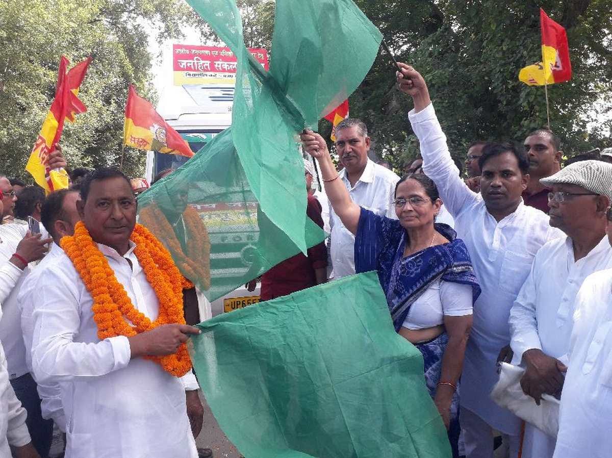 Apna Dal President Krishna Patel hints Alliance with samajwadi party in jaunpur