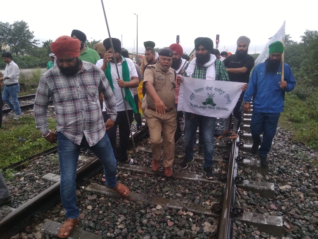 kisan rail roko andolan today in uttarakhand news
