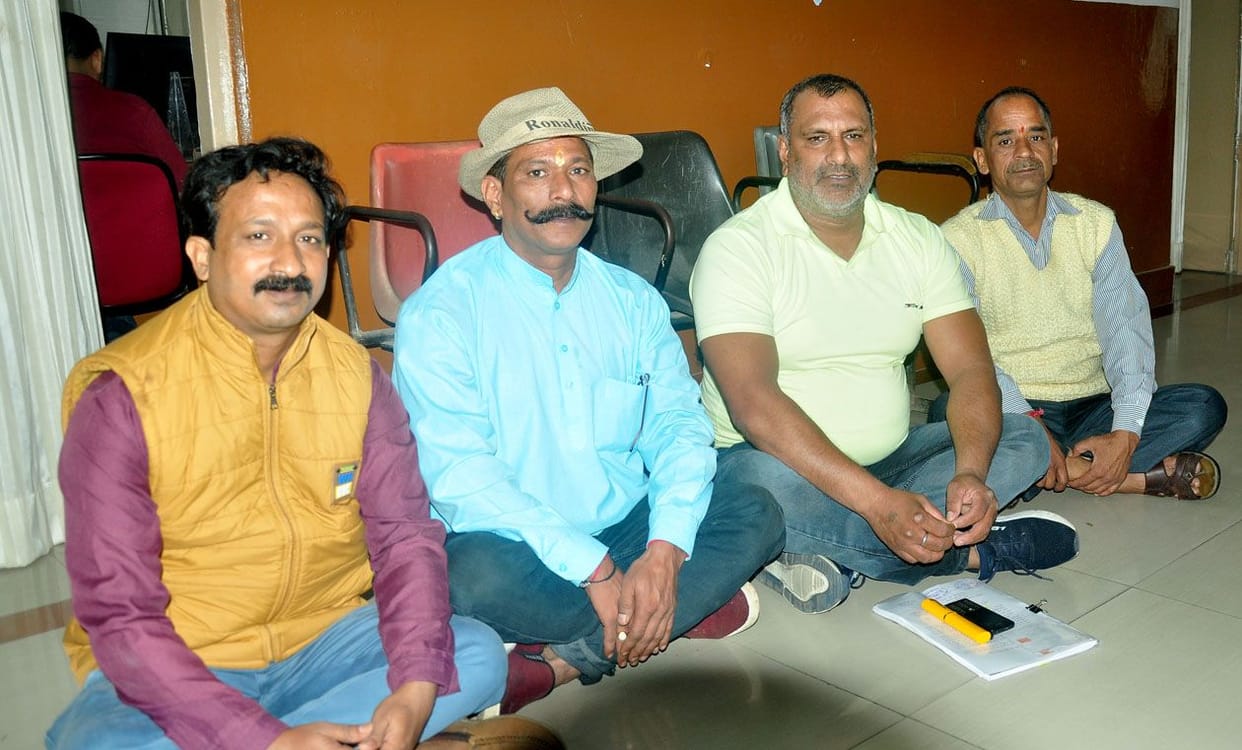 Dharna continues for promotion on the basis of seniority