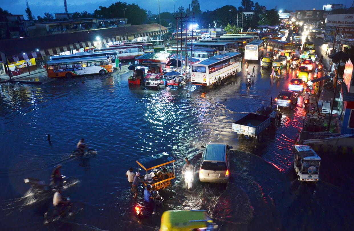Rainfall : water logged, jaam and  power fail
