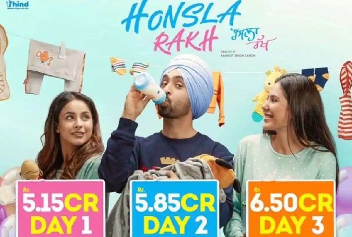 Shehnaaz Gill-Diljit Dosanjh film Honsla Rakh Box Office Opening Weekend Rs 17.5 Crore Worldwide Gross