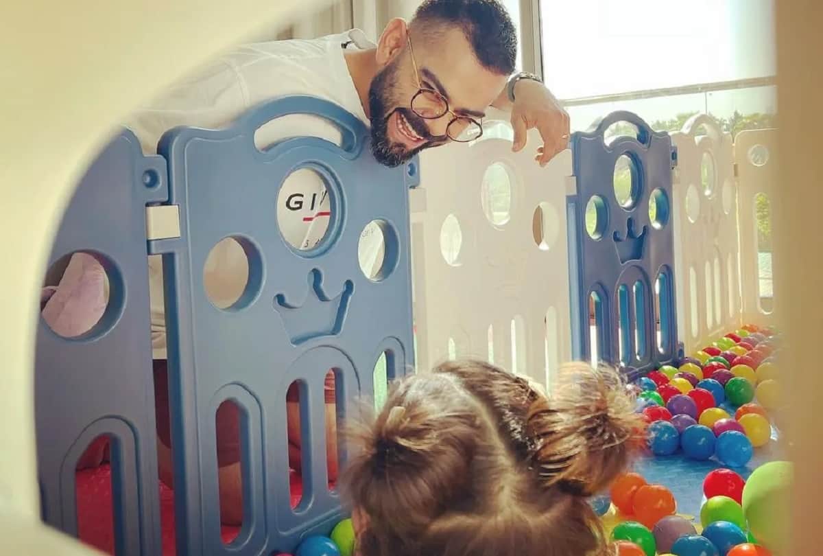Anushka Sharma shares pic of her 'whole heart' Virat Kohli and Vamika playing together