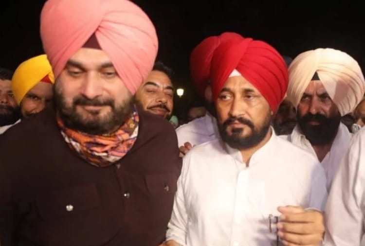 Punjab CM Charanjit Singh Channi meets Navjot Singh Sidhu