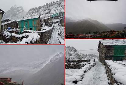 Uttarakhand Weather Update News: snowfall in uttarakhand, see photos