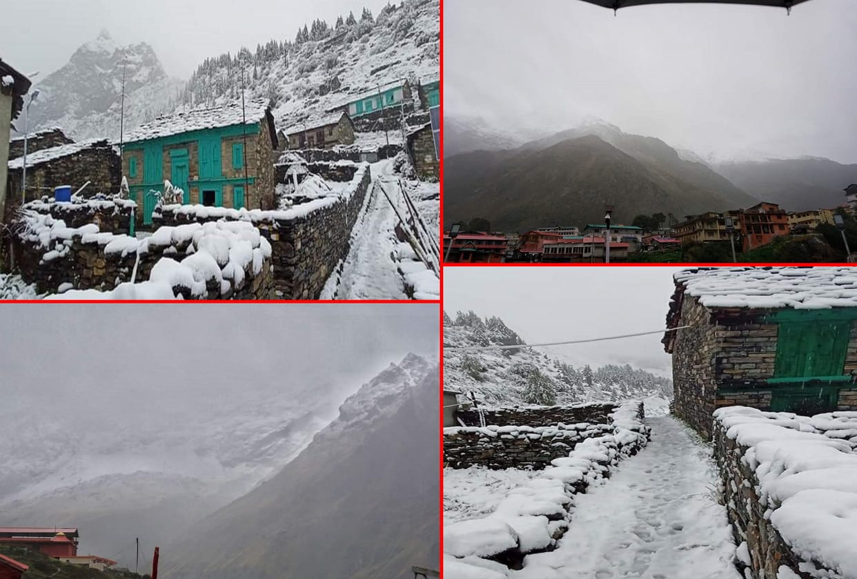 Uttarakhand Weather Update News: snowfall in uttarakhand, see photos