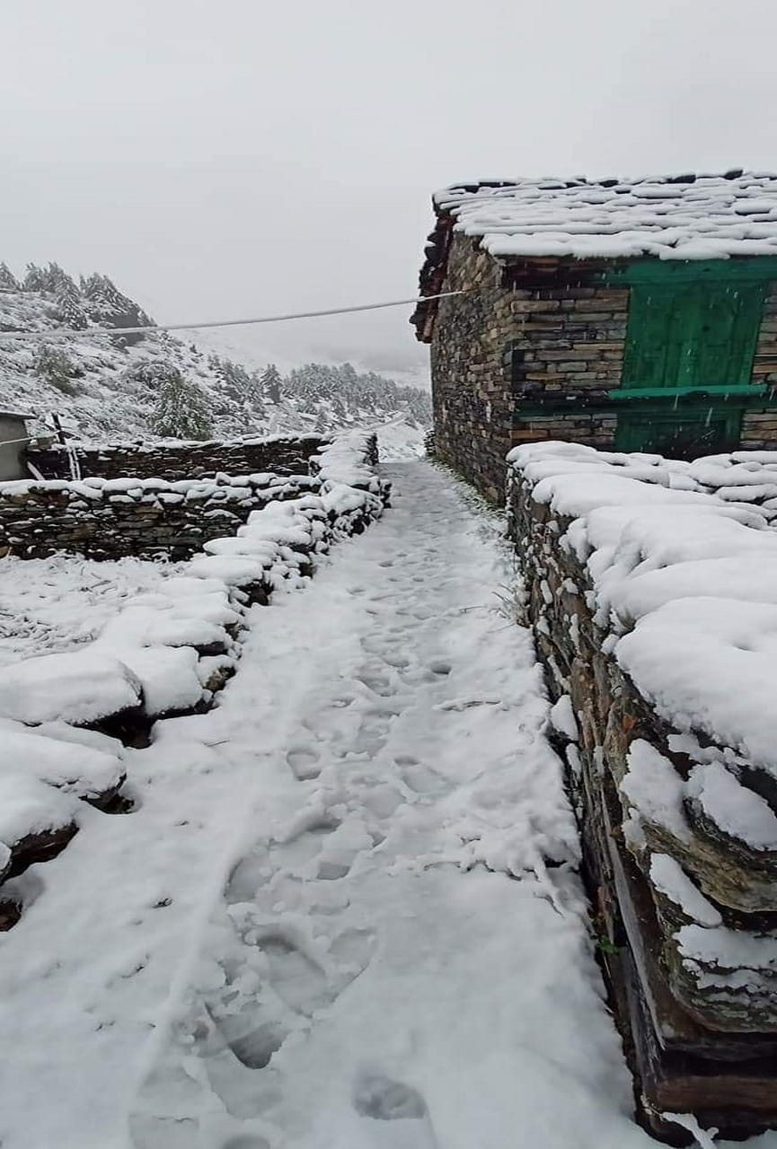 Uttarakhand Weather Update News: snowfall in uttarakhand, see photos