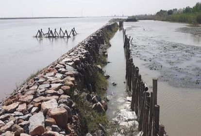 Ganga water level rise in Hastinapur due to heavy rainfall, danger looms over Khadar areas