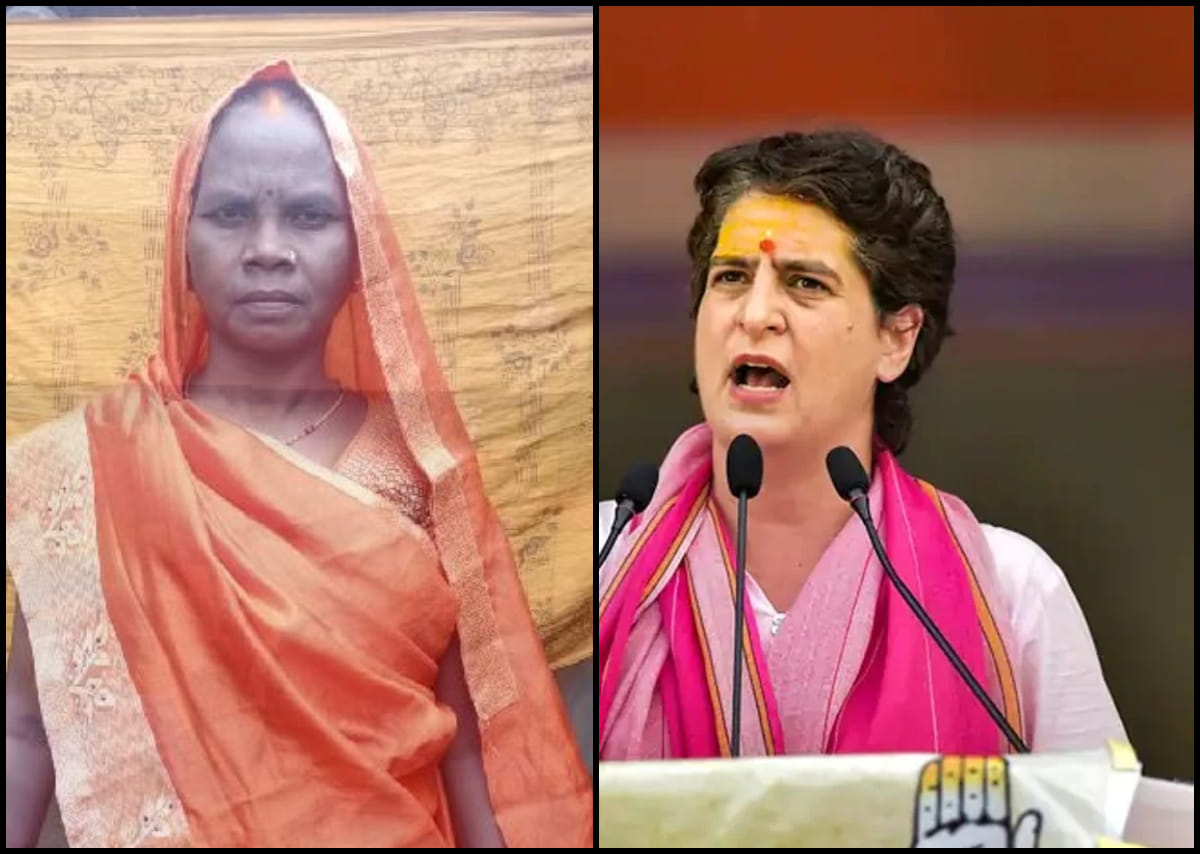 Priyanka gandhi praised courage of Kismat Devi who lost her brother in Ubbha massacre woman said Congress did good for us now didi will fight in sonbhadra