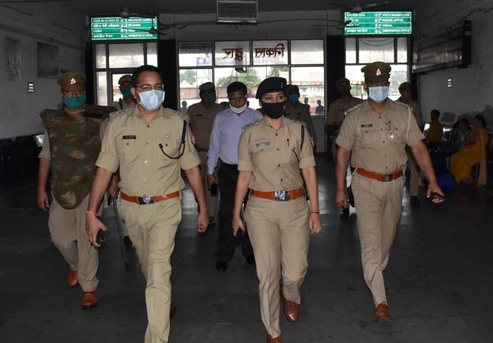 Hathras: Force stationed at railway station, SP inspected city railway station