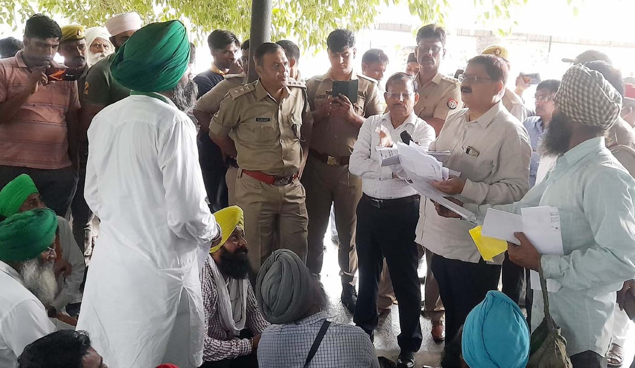 Farmers protest