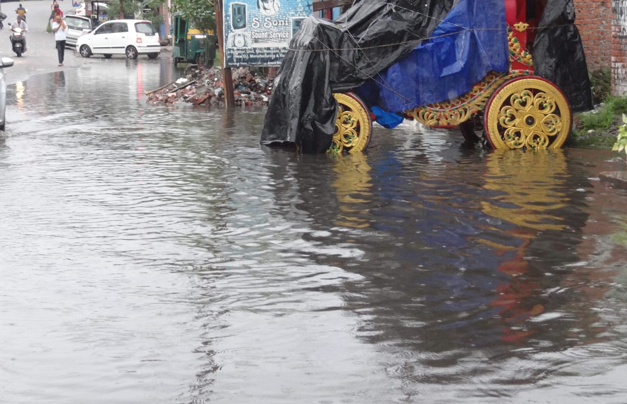 Water logging in city