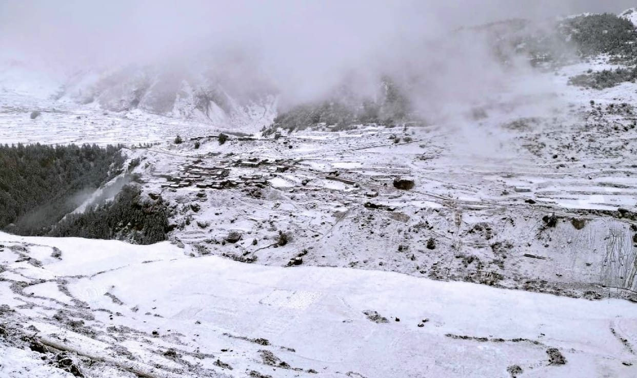 Heavy snowfall in Darma and Vyas valley