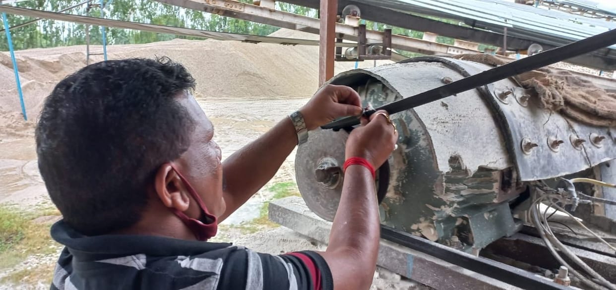 Two stone crushers sealed in illegal storage in Buggawala