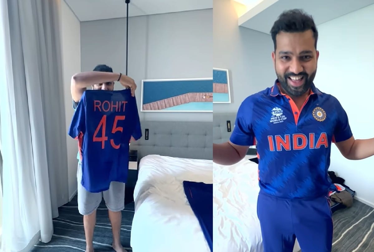 David warner made funny comment on rohit sharma video showing india Jersey