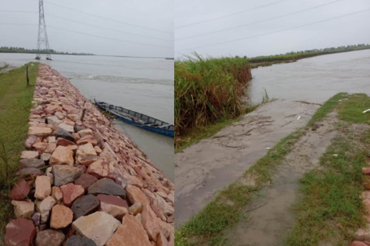 Ganga water level rise in Hastinapur due to heavy rainfall, danger looms over Khadar areas