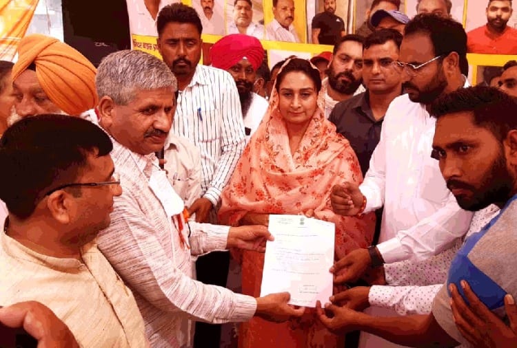 Harsimrat Kaur Badal attack on central government in Bathinda of Punjab
