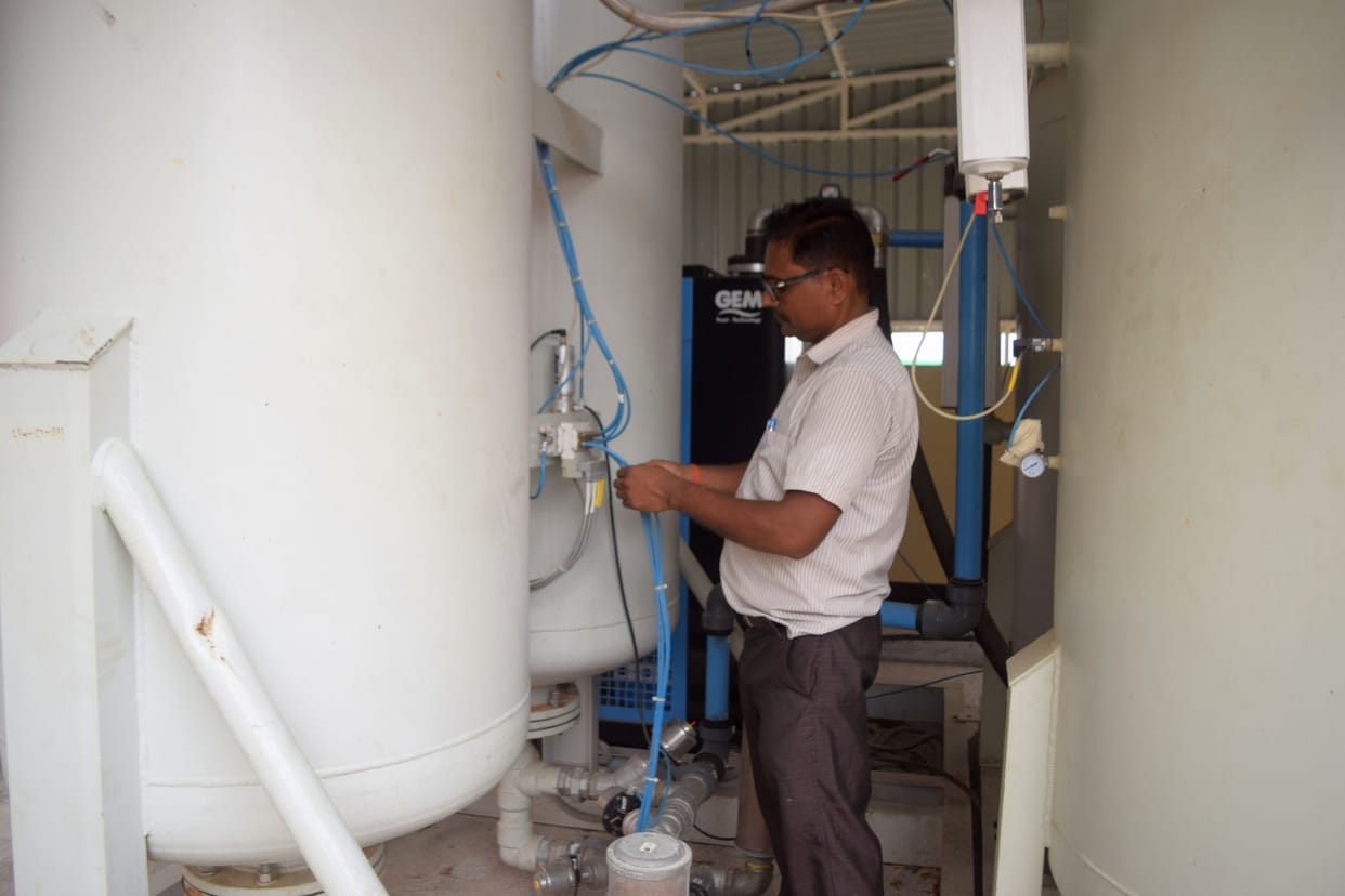Oxygen plant closed for two days