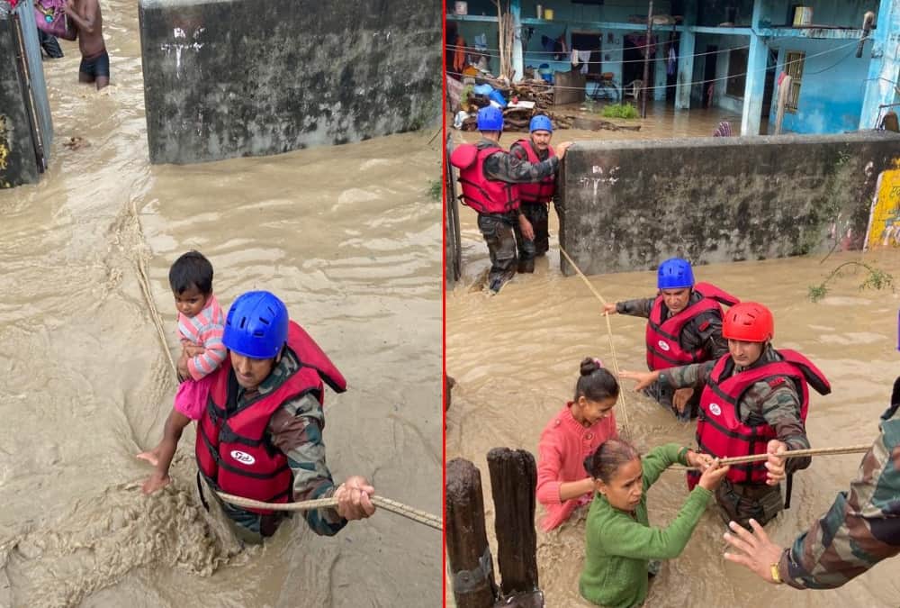 Uttarakhand Weather Update Today: Indian Army Soldier Rescue more than 300 people from Nainital and Tanakpur photos