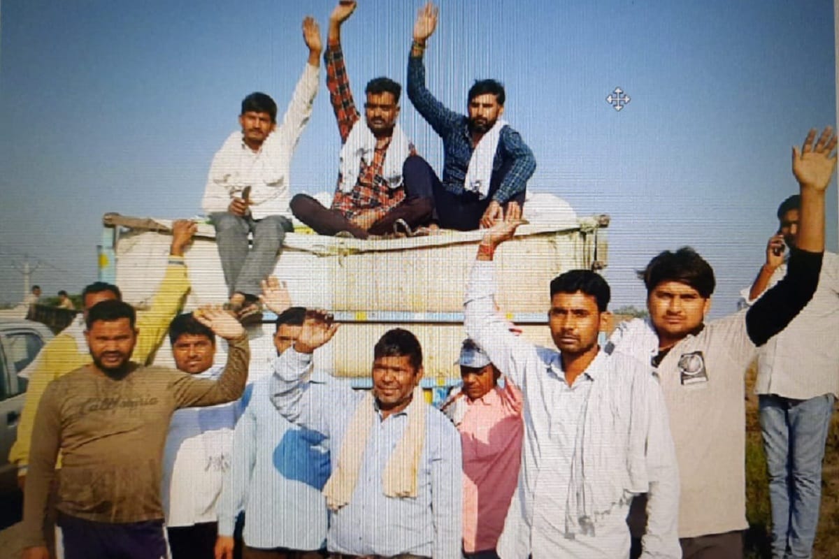 Shamli News: Police stopped the paddy of farmers on the UP-Haryana border and there was ruckus