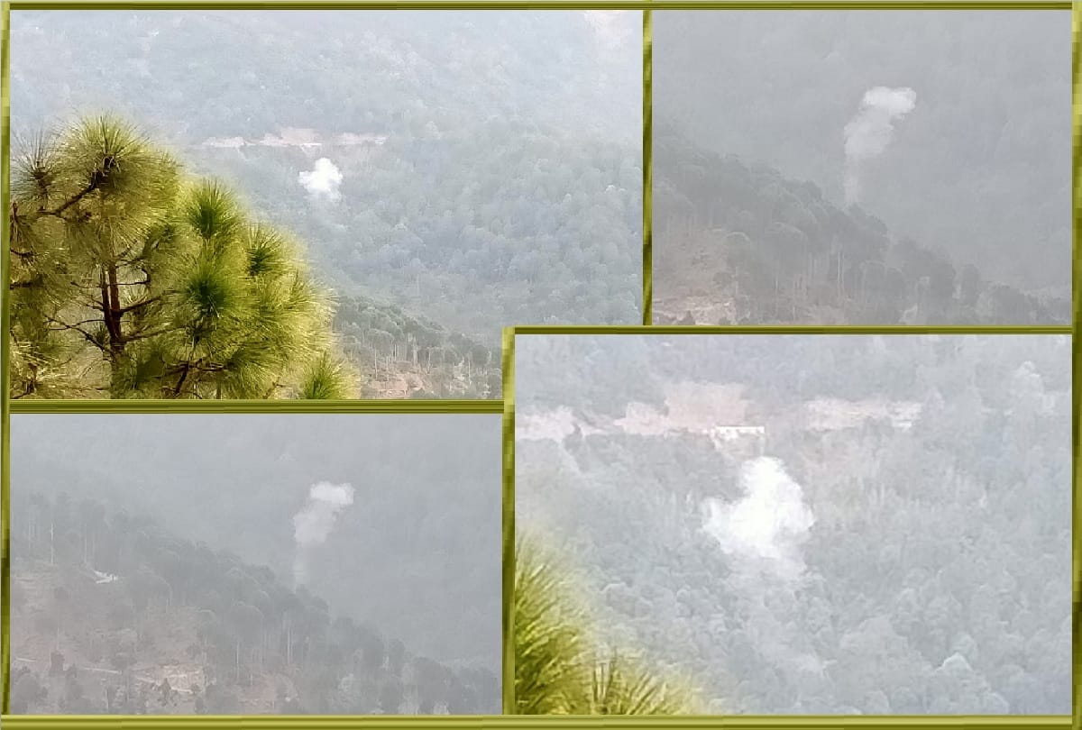Encounter between security forces and terrorists in Poonch again, a big search operation is going on in the forest