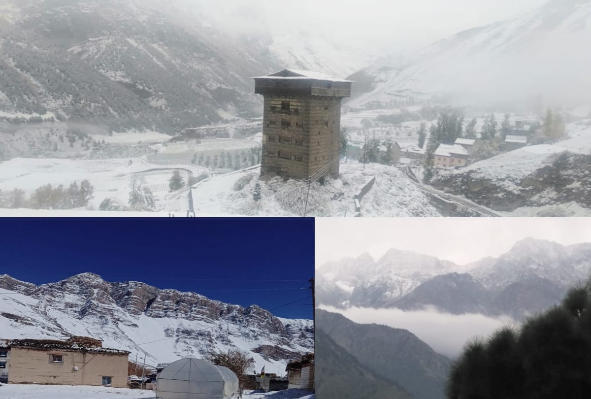 himachal weather today: cold wave increased in tribal parts after snowfall, Manali-Leh highway interrupted