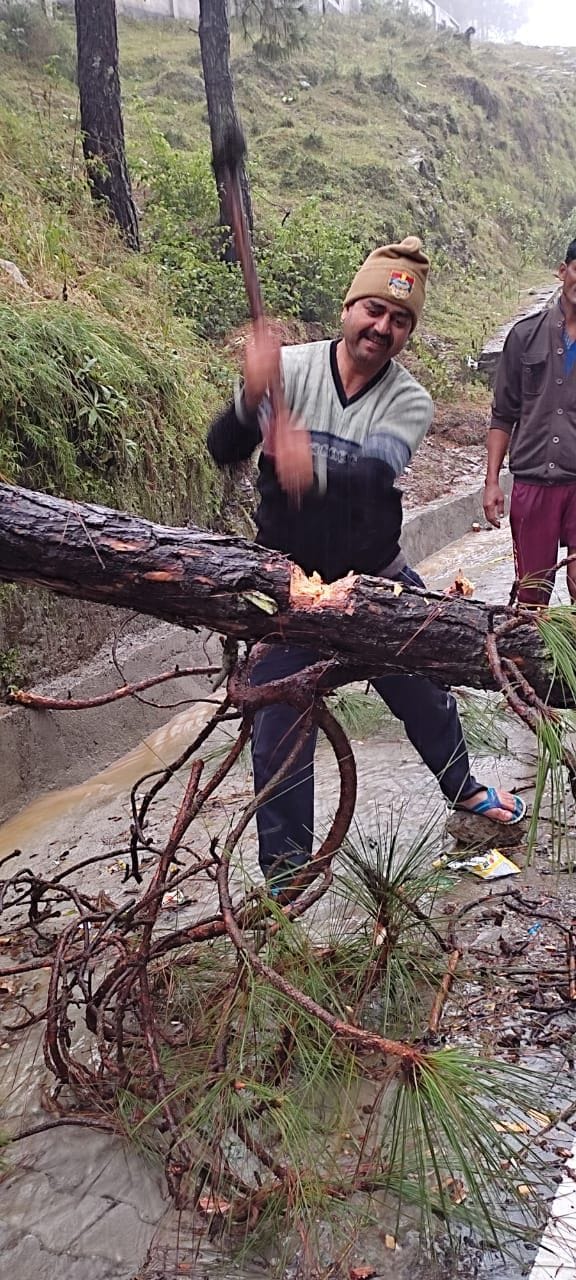 Road Closed in Almora