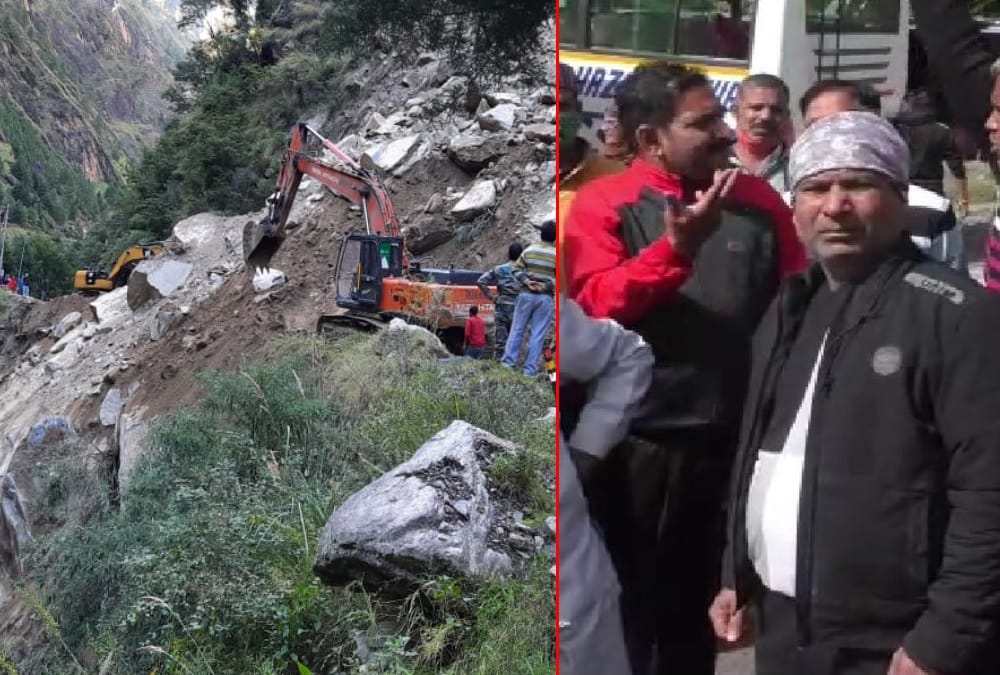 Chardham Yatra 2021: Badrinath Highway Closed from three days and 3000 pilgrims stuck photos