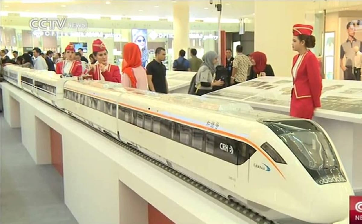 Indonesia caught in debt trap of china due to construction of fast speed train
