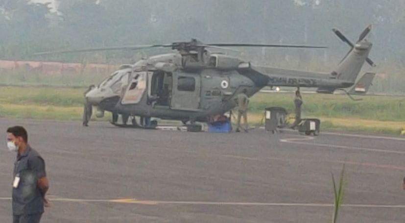 Five helicopters including Mi-17 of Air Force engaged in rescue