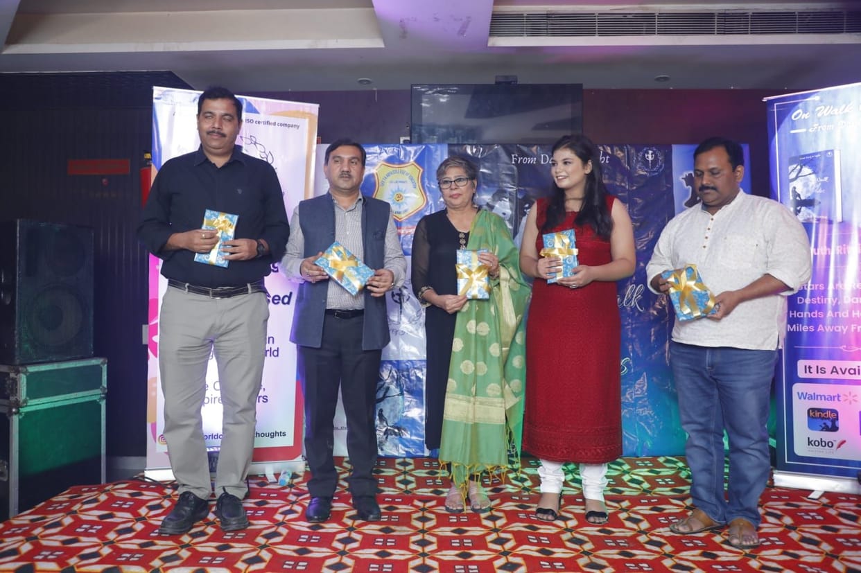Ritvika of class 12th arranged her poems