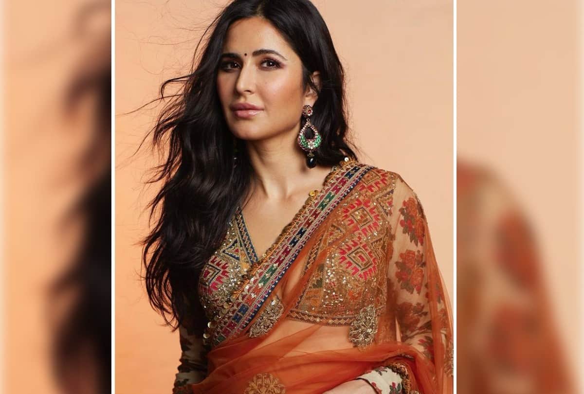 look stylish in wedding season with net fabric saree like katrina kaif