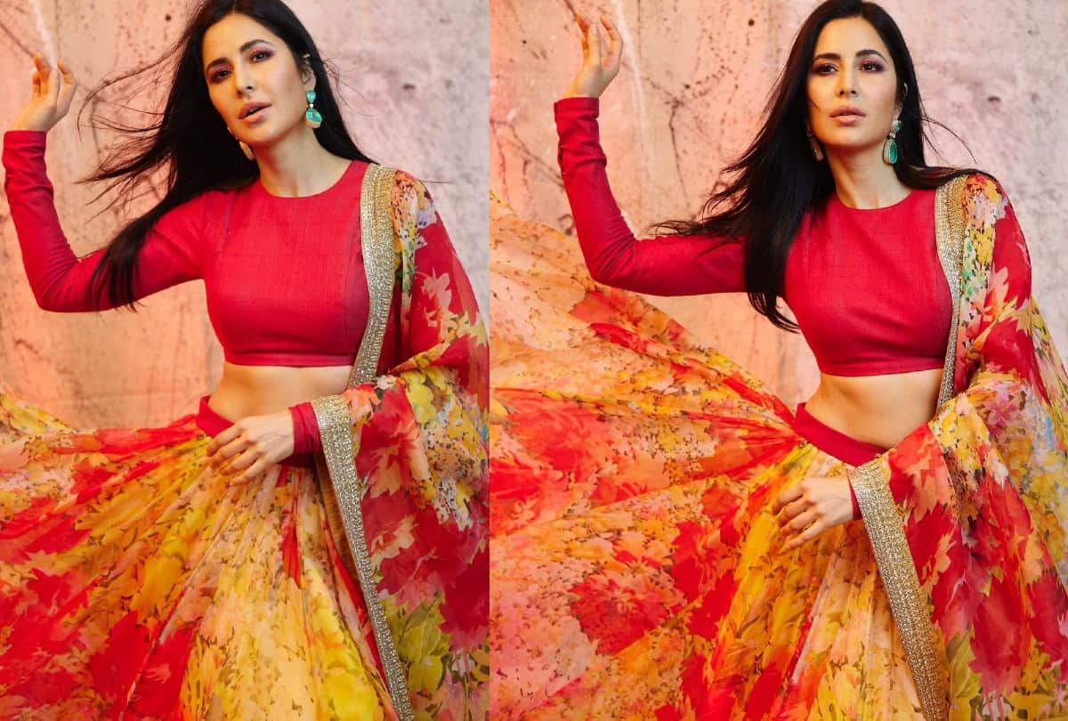 Diwali 2021 Fashion Katrina kaif Traditional look in floral lehenga And Saree