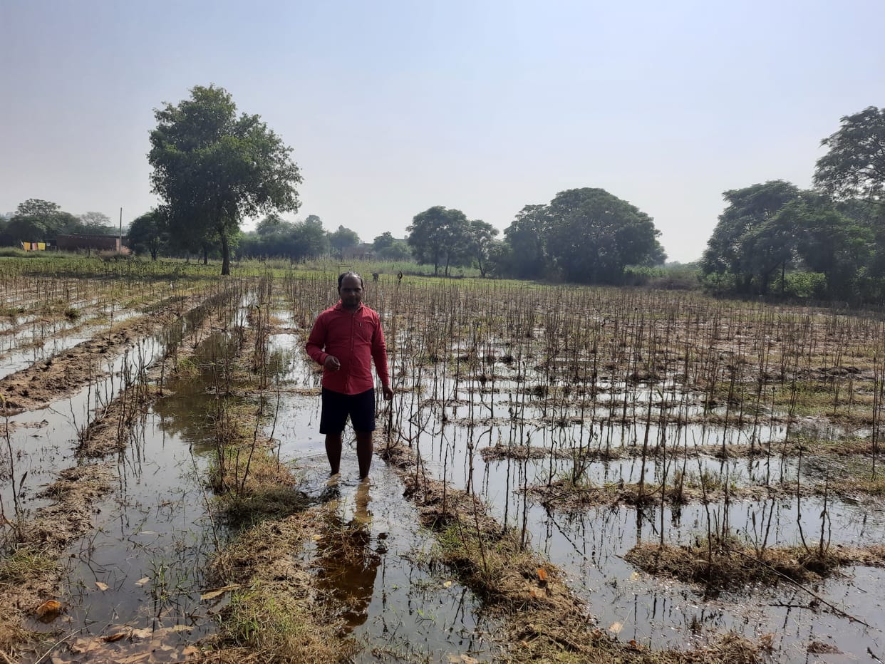 Officer careless, farmers' crops submerged