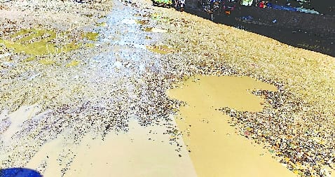Newly built City Station Road was blown away in a weekNewly built City Station Road was destroyed in a week