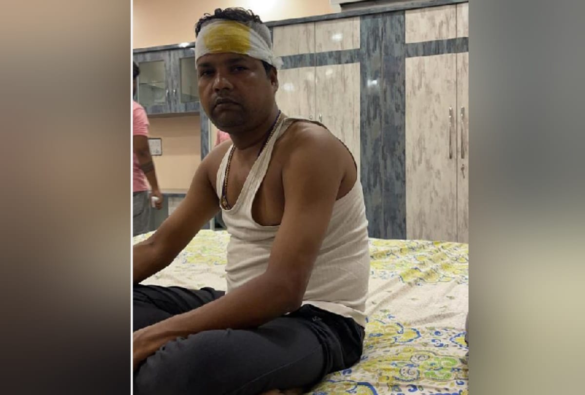 BJP Small Industries Cell metropolitan convener Umesh Agrahari attacked by miscreants in gorakhpur