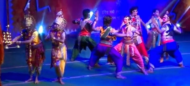 Artists tied the knot in the Sharadotsav festival