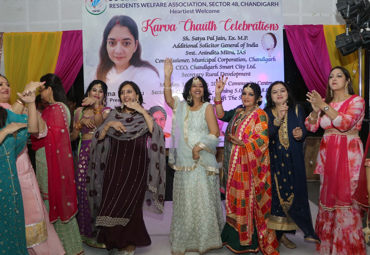 In Karva Chauth celebrations, women danced and did shopping