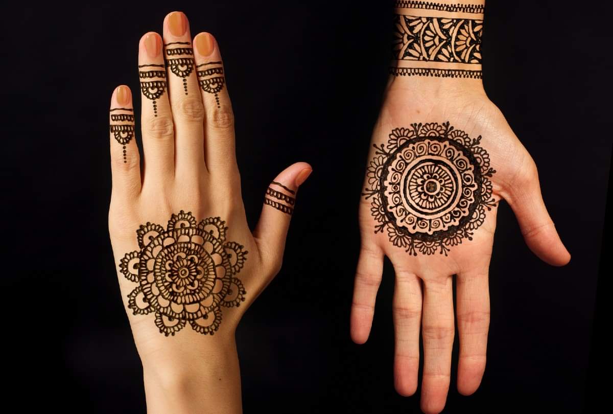 Karwa chauth 2021 Special Four Easy Mehndi Designs Photos