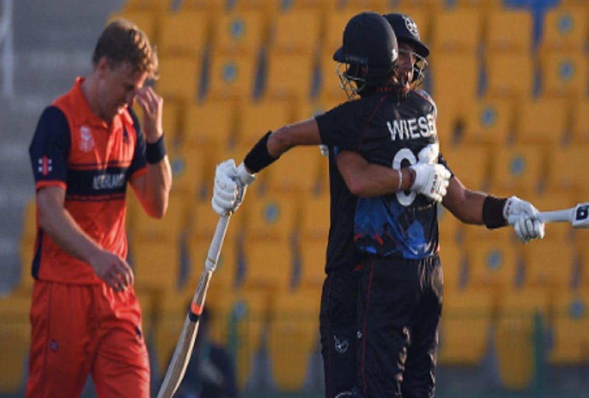 ICC t20 world cup David Wiese fifty helps Namibia registers their first win, defeated Netherlands
