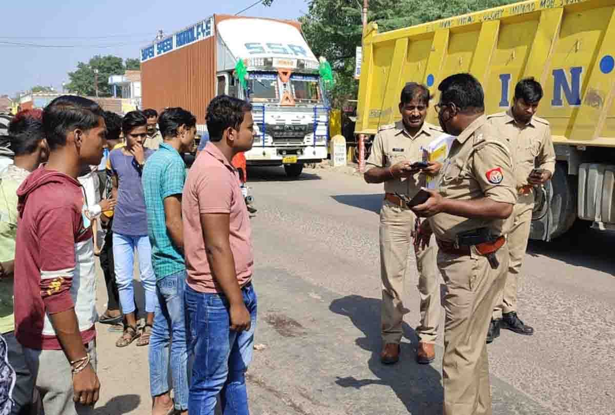 road accident in hamirpur up, one died