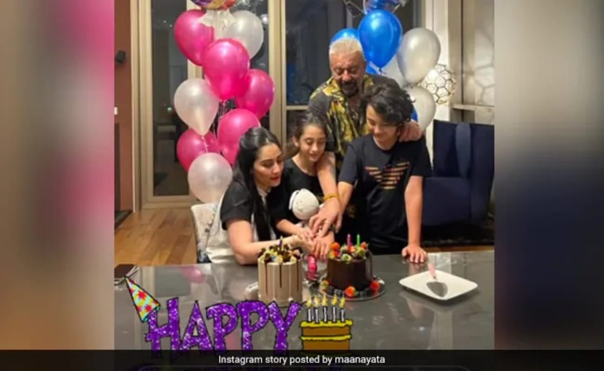 Photos: Sanjay Dutt and Manyata celebrated 11th birthday of children, see beautiful pictures