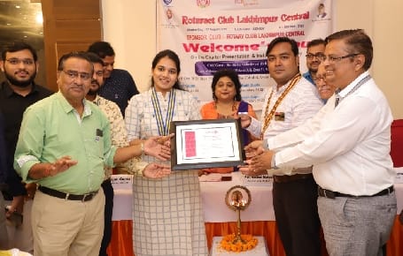Akanksha honored in Charter Presentation and Foundation Ceremony