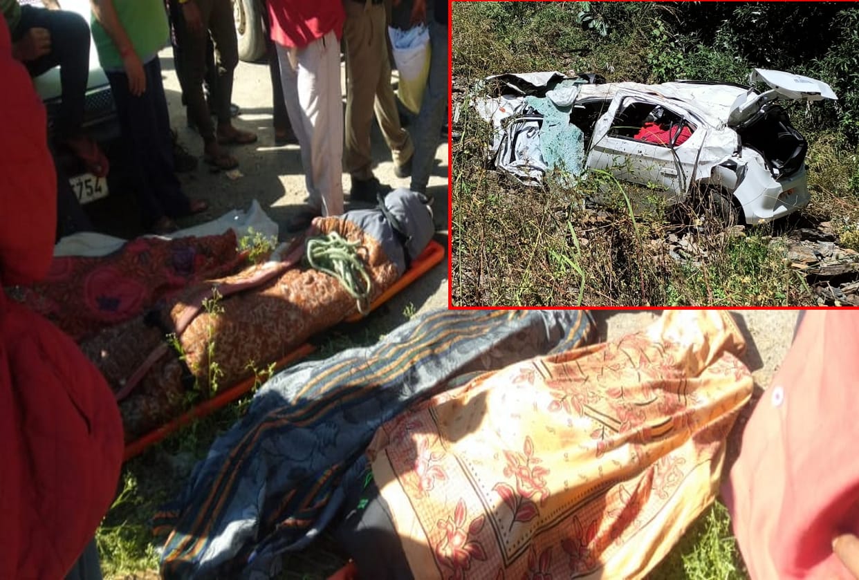 uttarakhand news: car fell into ditch, five members of a family died