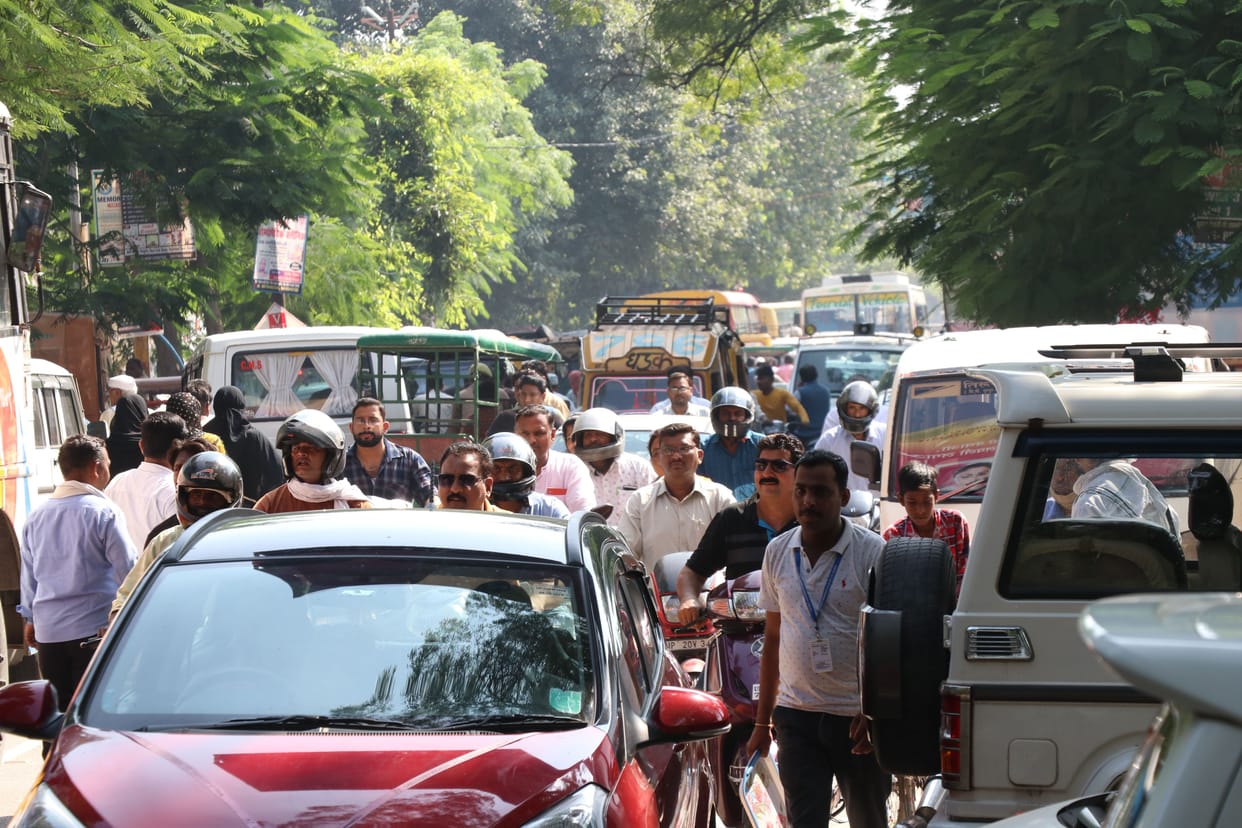 Even walking on the civil line road became difficult